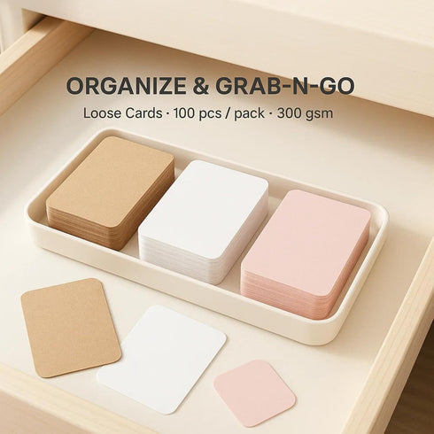Set, 3.5 2 Inches, 100 Count Pack, x Kraft Brown White Pink, Per Study Recipe To-Do List Organization Cards (Pink)