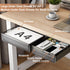 Under Desk Storage Organizer, 2 Pack Slide Out Large & Medium Drawers, Attachable Pencil Tray for Desktop