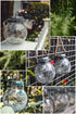 YZYOE LED Solar Wishing Bottle Lights,Outdoor Courtyard Decoration Glass Bottle Warm Light Pendant lamp Wireless Dusk