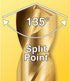 IVY Classic 04119 Cobalt Steel Drill Bit, 135-Degree Split Point, 19/64 x 4-3/8", 1/Card
