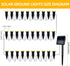 BYIZO 30 LED Solar Ground Lights Outdoor, Waterproof Solar Pathway Lights, LED Landscape Lighting for Garden, Patio