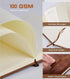 Lined Journal Notebook for Men Women, 256 Pages B5 Large Hardcover Leather Notebooks for Writing, Travel, School,