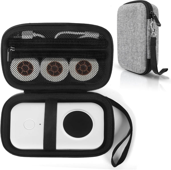 Label Printer Case for Phomemo D30 D35, Compatible with NIIMBOT D11/D110, Fits Bluetooth Wireless Mini Label Printer