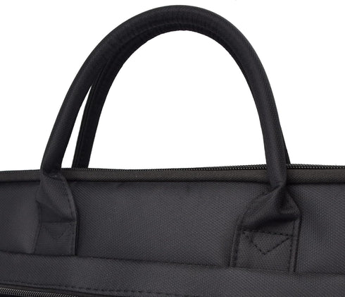 Waterproof Oxford Document Bag, Briefcase for Men, File Tote Bag for Carrying Paper Files, Black