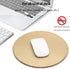 ProElife Mouse Pad for Computer, Anti Slip Round Waterproof PU Leather 8.66-Inch Circular Mousepad (Gold)