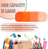 Gradient Color Silicone Pencil Holder Case, Waterproof Pencil Pouch for School Supplies Office College (Orange)