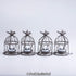 TWINKVILLA Decoration-4Pack Solar Lanterns Outdoor Waterproof, Rust Iron Cage Candle Holder with Flickering Solar