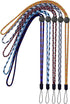 YOUOWO 5 Pack Adjustable Lanyards Neck Strap for Keys, Pen, Phone, ID Badges Holder in 5 Colours
