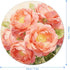 FekiLoot Salmon Pink Flowers Mouse Pads with Non-Slip Rubber Base Personalized Computer Mouse Mats Fashion Round