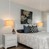 2 Pack 15Ft Plug in Pendant Light, Hanging Light with Clear Cord, On/Off Switch, Beige Linen Fabric Lamp Shade, Hanging