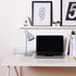LD1079-GRY 16" Simple Designs Sleek Essentials Metal Looped Desk Task Lamp with Adjustable Shade, for Office, Desk