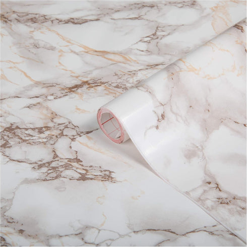 d-c-fix Cortes Marble Brown Look Peel and Stick Contact Paper, Self-Adhesive Waterproof Vinyl for Kitchen, 26.5" x 78.7"