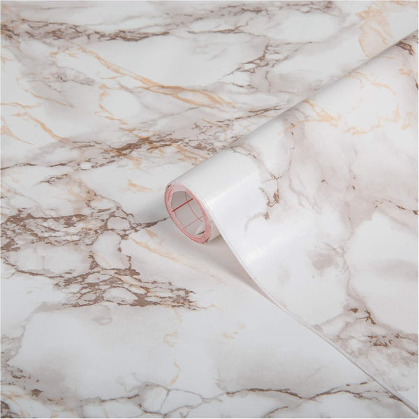 d-c-fix Cortes Marble Brown Look Peel and Stick Contact Paper, Self-Adhesive Waterproof Vinyl for Kitchen, 26.5" x 78.7"