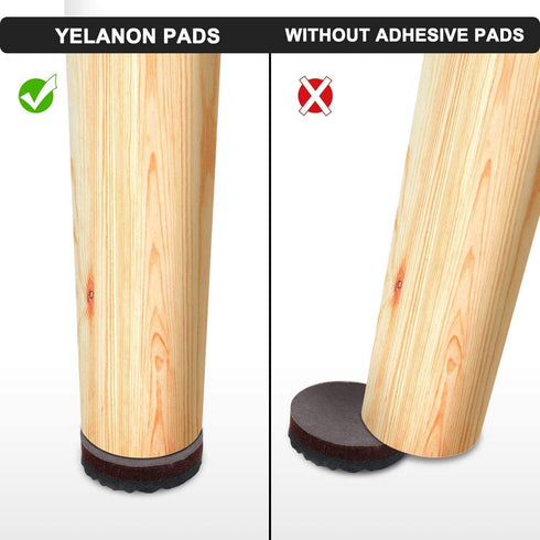Yelanon Non Slip Furniture Pads - 56 pcs Self Adhesive Rubber Feet, Anti Slide Furniture Protectors