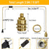 E26 11.5FT Gold Plug in Pendant Light Kit, Hanging Plug in Lights Fixture with Metal Ceramic Socket, Hanging Lights