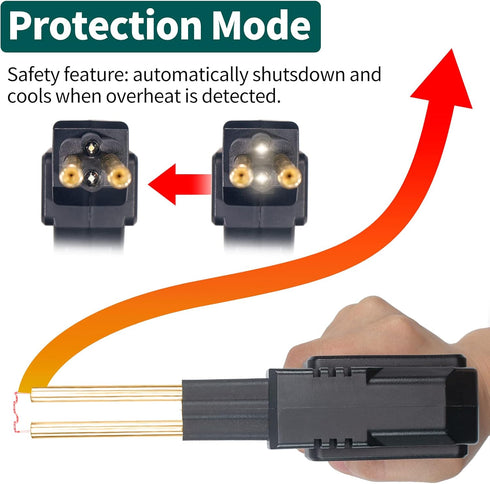 YIHUA 960-V Portable Plastic Welding Kit, Hot Stapler with LED Light, 200 Hot Staples for Plastic Repair