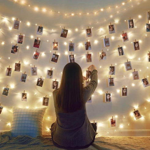 PERFECTDAY 200 66 String Lights, LED FT Copper Fairy String Lights Warm White Waterproof USB Powered String Light
