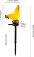 Solar Chicken Lights, Decorative Outdoor Chicken Statue Solar Light for Garden Decor