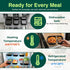 100 Pack (200-Piece)32 oz Containers,2-Compartment Meal Prep Reusable Food Storage Containers with Lids,Microwave