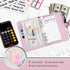 Onlyesh Budget Binder, Cash Envelopes for Budgeting, 28Pcs Budget Planner with Cash Envelopes (Shiny Pink)