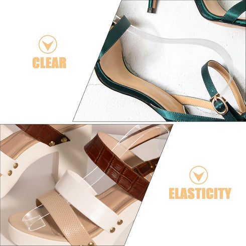 20pcs Closet Acrylic Shoe Display Rack Shoe Stretcher Inserts for Sandals and High Heels Organizer Stand for Retail