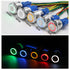 Latching Push Button Switch, 36V Waterproof Stainless Steel Metal, 3/4" Mounting Hole, Blue LED SPST, 2 Pcs