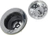Basket Strainer 4 Inch Kitchen Sink Steel Drain with ABS Base for American Standard Kitchen Sink