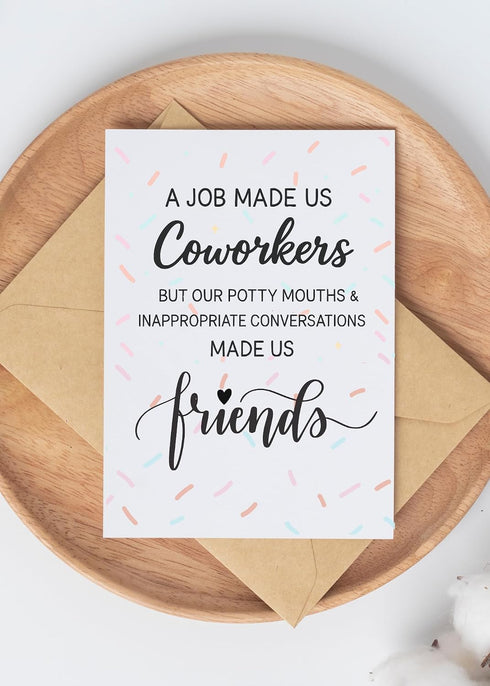 TEEMI -Funny Birthday Card for Coworker Colleague, Humor Going Away Card for Work Friend
