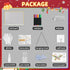 7 13"x10" 7 LED Note Board with Colors, Includes Adapter, Led Drawing Board for Kids, Light Up Dry Erase Boards