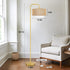 3 Dimmable Bulb, PARTPHONER Gold Floor Lamp for Living Room, Farmhouse Tall Lamp with Color Temperatures Remote & Boho
