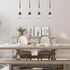 LOG BARN Mini Mason Jar Pendant Light, Farmhouse Pendant Lights Kitchen Island, Rustic Kitchen Pendant Lighting Over