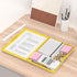 Rimilak Plastic Clipboard with Storage, Yellow, High Capacity Nursing Clipboards with 2 Storage Cases for Work School