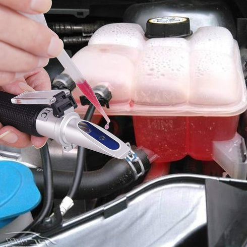 Antifreeze Refractometer - 3-in-1 Coolant Tester for Checking Freezing Point and Concentration