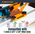 2PK (71553) POWERTEC Featherboards for Router Table Fence, Bandsaw, Tandem Feather Boards Fit T-Track & Miter Slot