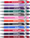 Funny Pens, 12 Pcs Fine Point Smooth Writing Pens, Inspirational Ballpoint Pens with Touch Stylus Tips, Black Ink 1.0