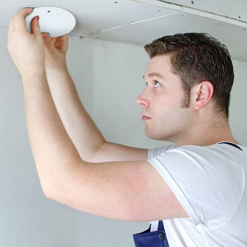 6 Pack 20 M3.5 5" 3.5" Shimeyao Ceiling Round Cover Plate Pcs Screws Junction Box Covers Holes Spaced White Round Blank