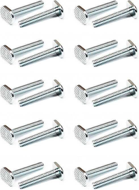 POWERTEC 1/4"-20 T Track Bolts, 20 Pack, 1-1/2 Inch Long T Slot Bolts for Woodworking Jigs and Fixtures (QTB1008)