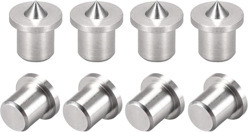 uxcell 5mm Stainless Steel Drill Center for Dowel and Tenon, Woodworking Doweling Centering Tool, 8Pcs