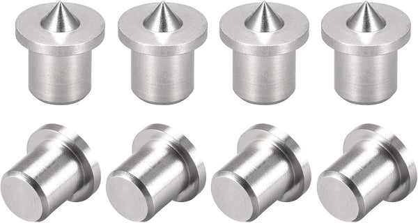 uxcell 5mm Stainless Steel Drill Center for Dowel and Tenon, Woodworking Doweling Centering Tool, 8Pcs