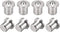 uxcell 5mm Stainless Steel Drill Center for Dowel and Tenon, Woodworking Doweling Centering Tool, 8Pcs
