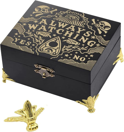 24 PCS Antique Brass Box Metal Feet Legs for Small Wood Jewelry Crafts Case, Storage Corner Protector Feet for Boxes