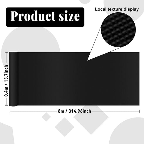 Black Bulletin Board Roll Reusable Waterproof Erasable Bulletin Board Fade Resistant Wrinkle Resistant Poster Non-woven Fabric Bulletin Board Roll for Classroom Decor Wrapping Crafts(15.7" x 314.96") by Naozinebi