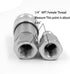 1/4" NPT Thread ISO A Hydraulic Quick Connect Coupling Coupler with Dust Caps
