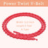 5FT Power Twist V Belt 1/2-Inch x 5 Feet A Type, Adjustable Link Belt for Lathes, Table Saws & Woodworking Tools