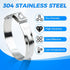 180 Pcs 304 Stainless Steel Single Ear Hose Clamps Assortment Kit with Pincer, 5.3-33.1mm for Automotive and Plumbing