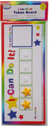 Kenson Kids “I Can Do It!” Token Board, Colorful Magnetic Rewards Chart, Customizable Goal Box, Ages 3-10, 5" x 11"