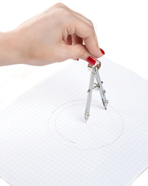 Drafting Compass for Geometry Set - Drawing Compass for Drafting, Math, and Making Circles with Large Extension Beam
