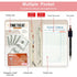 Server Book, Waitress Book, Leather Server Book Organizer with Double Zippered Pocket and Pen Holder, Cash Check Bill