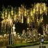 16-Tube 2 Sets 8-Tubes Kwaiffeo Warm White Icicle Lights Outdoor, Meteor Shower Lights for Christmas Thanksgiving New