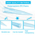 ONiLAB Pipette Tips 1000 UL, 500 PCS Clear Blue Laboratory Universal Plastic Tips, Autoclavable